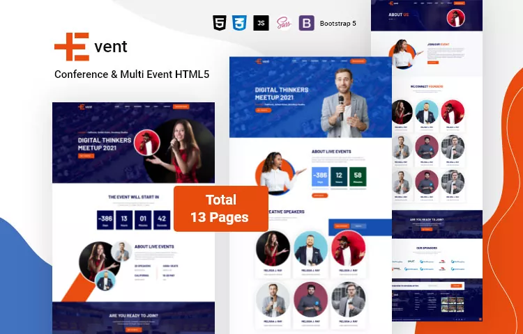 Conference & Multi Event HTML5 Bootstrap Template