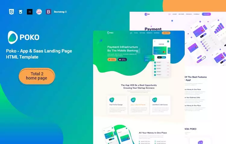 Poko - App & Saas Landing Page HTML Template