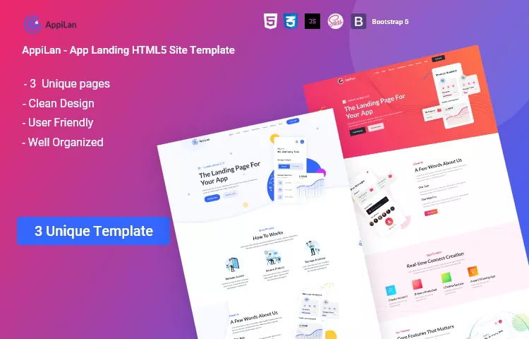 AppiLan - App Landing HTML5 Page Template